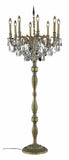 Elegant Cut Clear Crystal Rosalia 8-Light Crystal Floor Lamp - Style: 7400228
