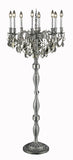 Swarovski Elements Smoky Golden Teak Crystal Rosalia 8-Light Crystal Floor Lamp - Style: 7400236