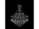 45 Light Chandelier With Dark Bronze And Clear Crystal - Style: 7400444