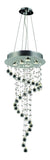 Elegant Lighting 5 Light Contemporary Spiral Chandelier Chrome - Style: 7637018