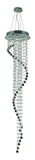 Elegant Lighting 5 Light Contemporary Spiral Chandelier Chrome - Style: 7637030