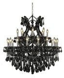 Maria Theresa Chandelier In Jet Black Finish - Style: 7637814