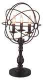 CWI Lighting 3 Light Modern Chandelier Table Lamp Brown - Style: 8025238