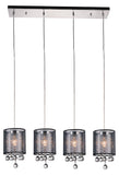 4 Light Chandelier With Chrome Finish - Style: 8093304